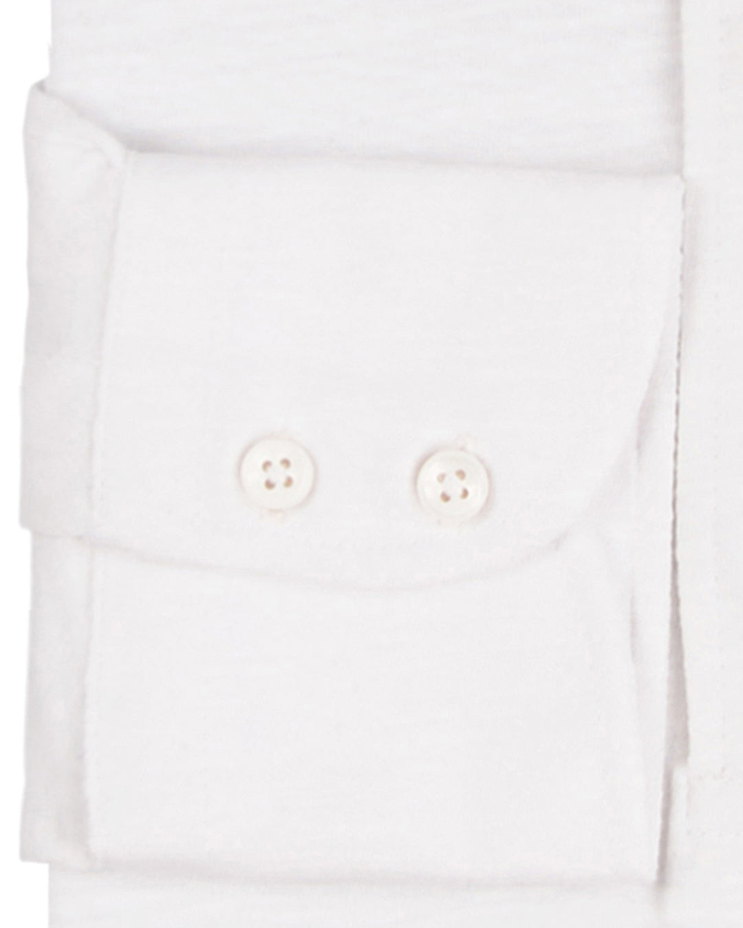 Cuff of the custom oxford polo shirt for men by Luxire in white heather