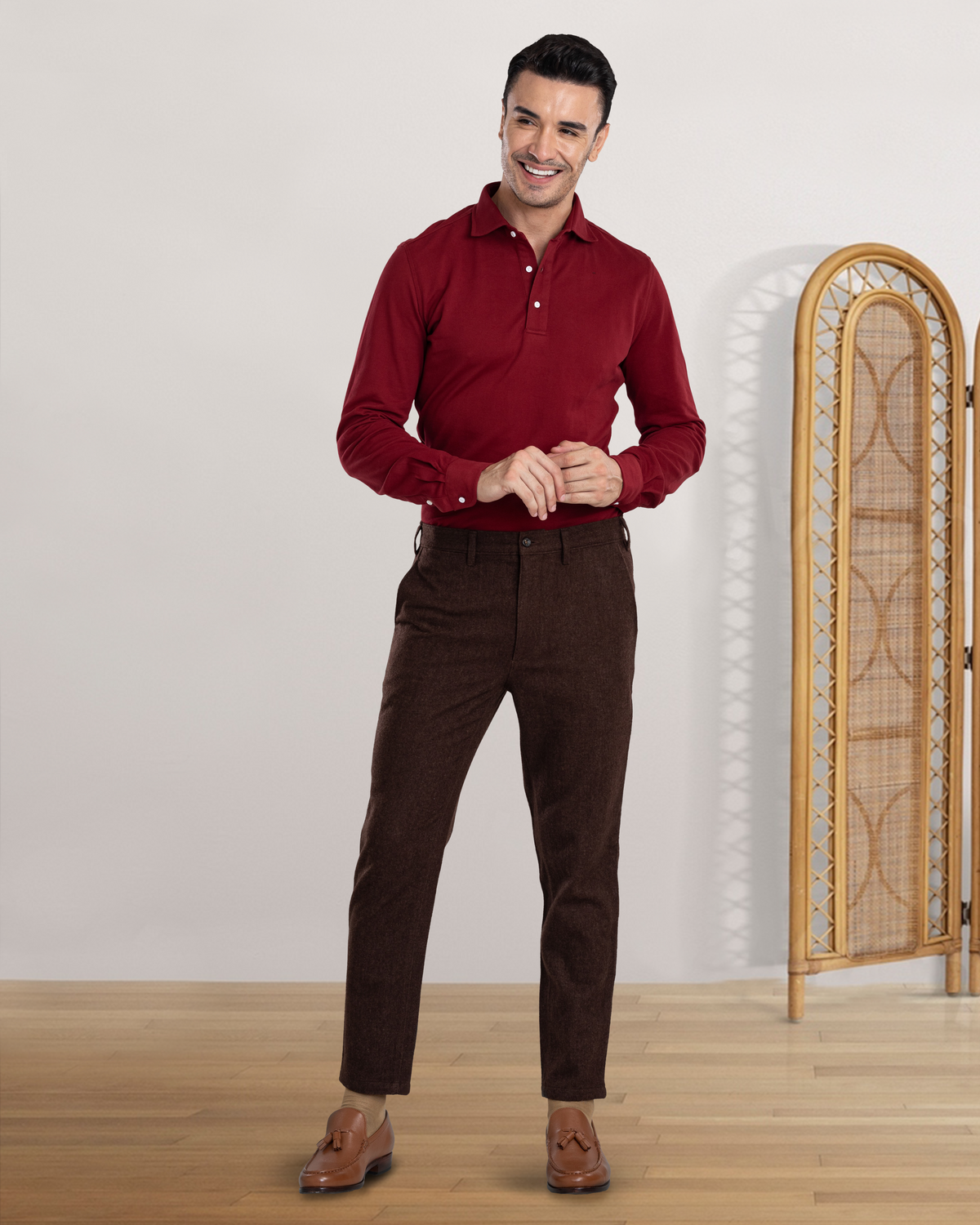 Maroon Polo T-Shirt - 3