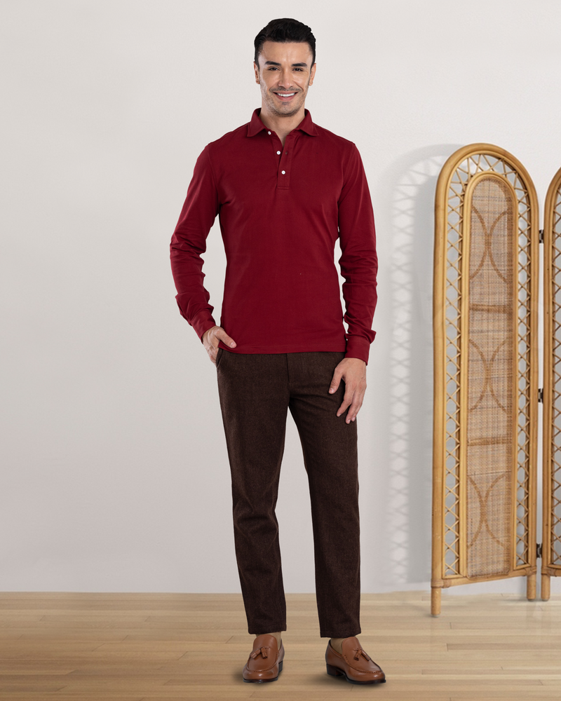 Maroon Polo T-Shirt