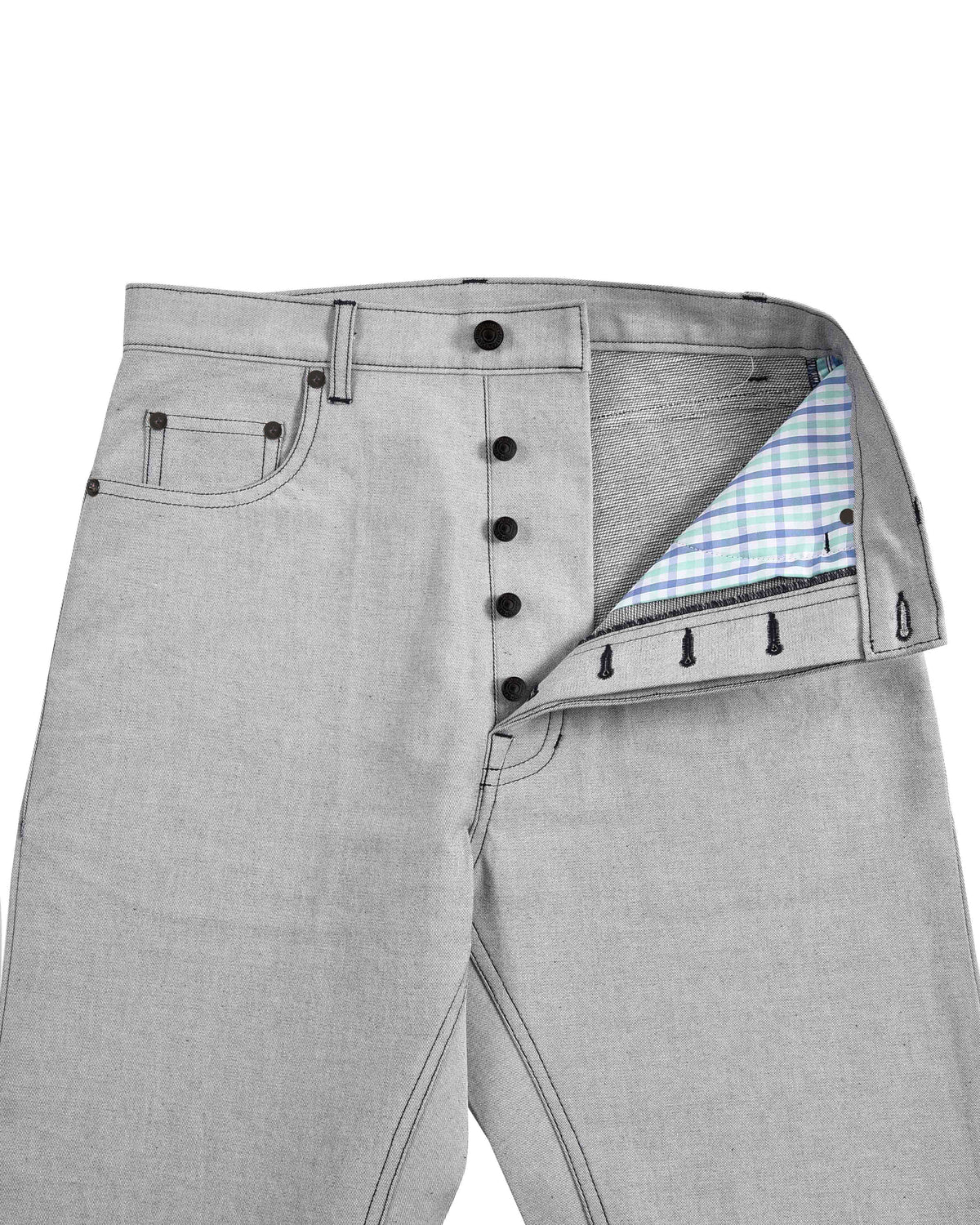 Grey Stretchable Jeans - 4