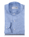 Blue White Stripes Linen Shirt