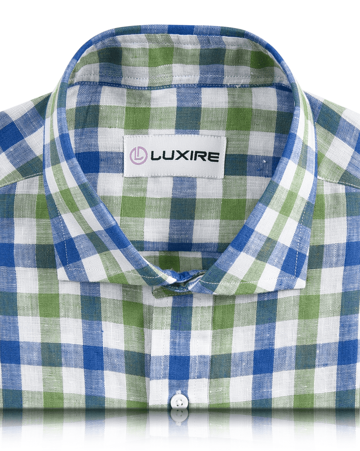 Green Blue Gingham Shirt - 2