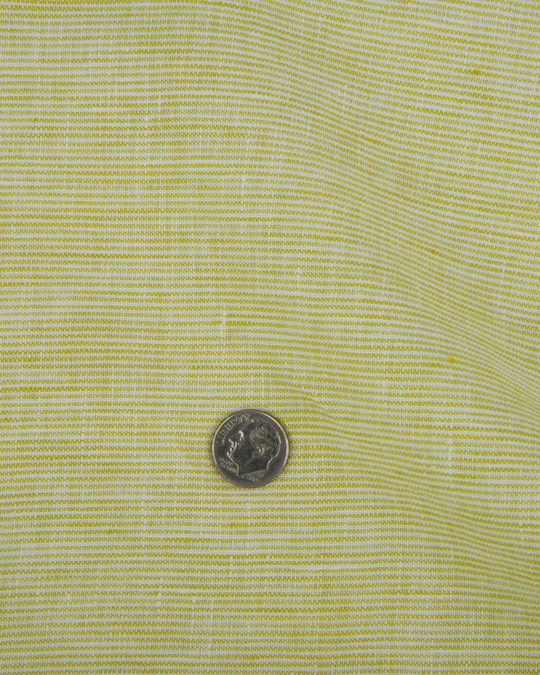 Linen: Lemon Green Pin Stripes - 5