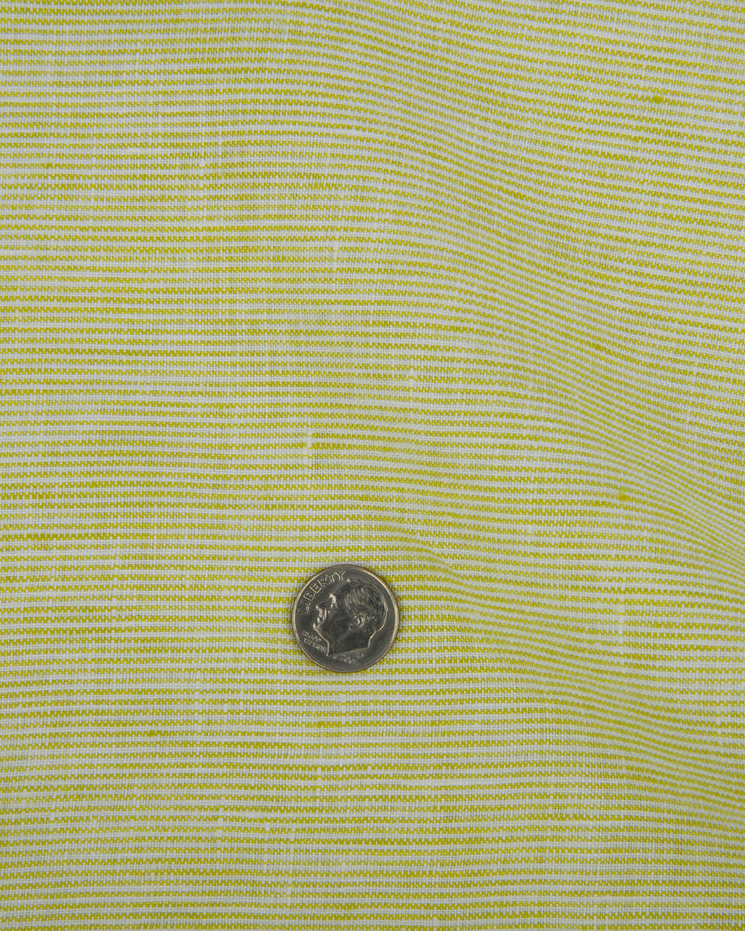 Close up of the custom linen shirt for men in lemon green by Luxire Clothing 2