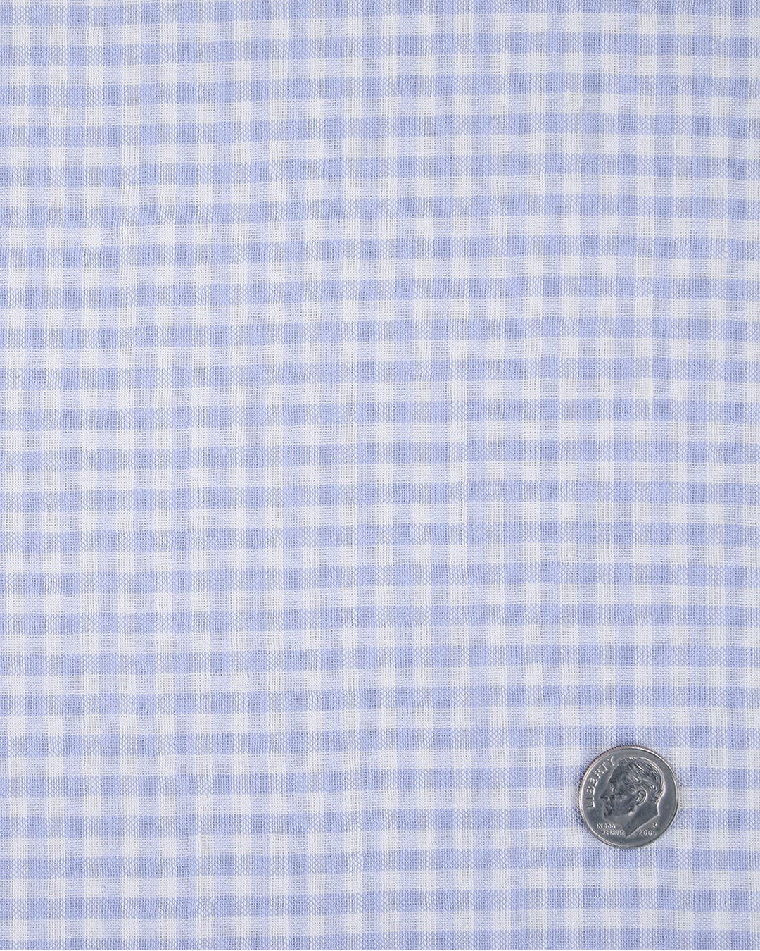 Light Blue Gingham Checks - 4
