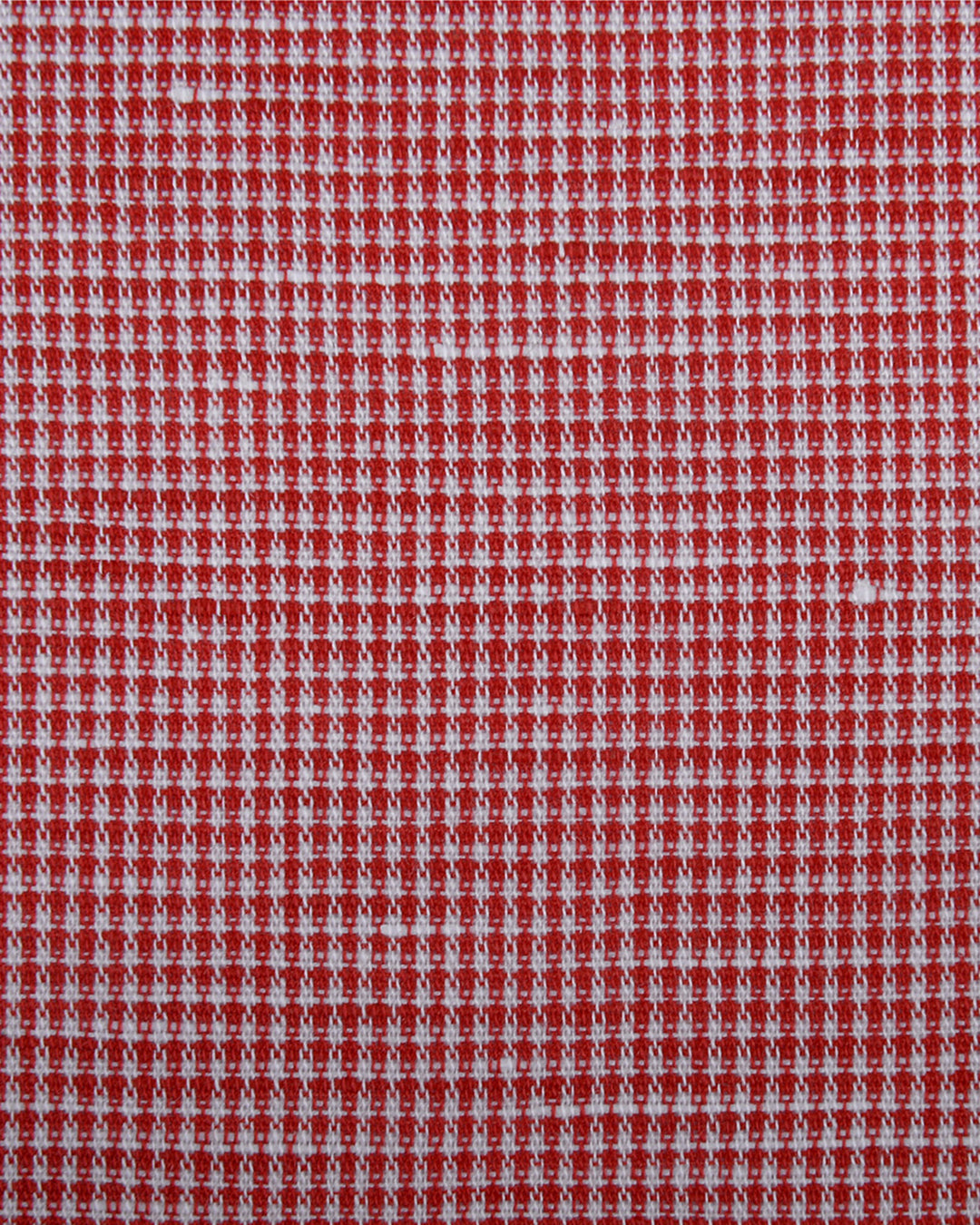 Close up of the custom linen shirt for men in red and white checks by Luxire Clothing