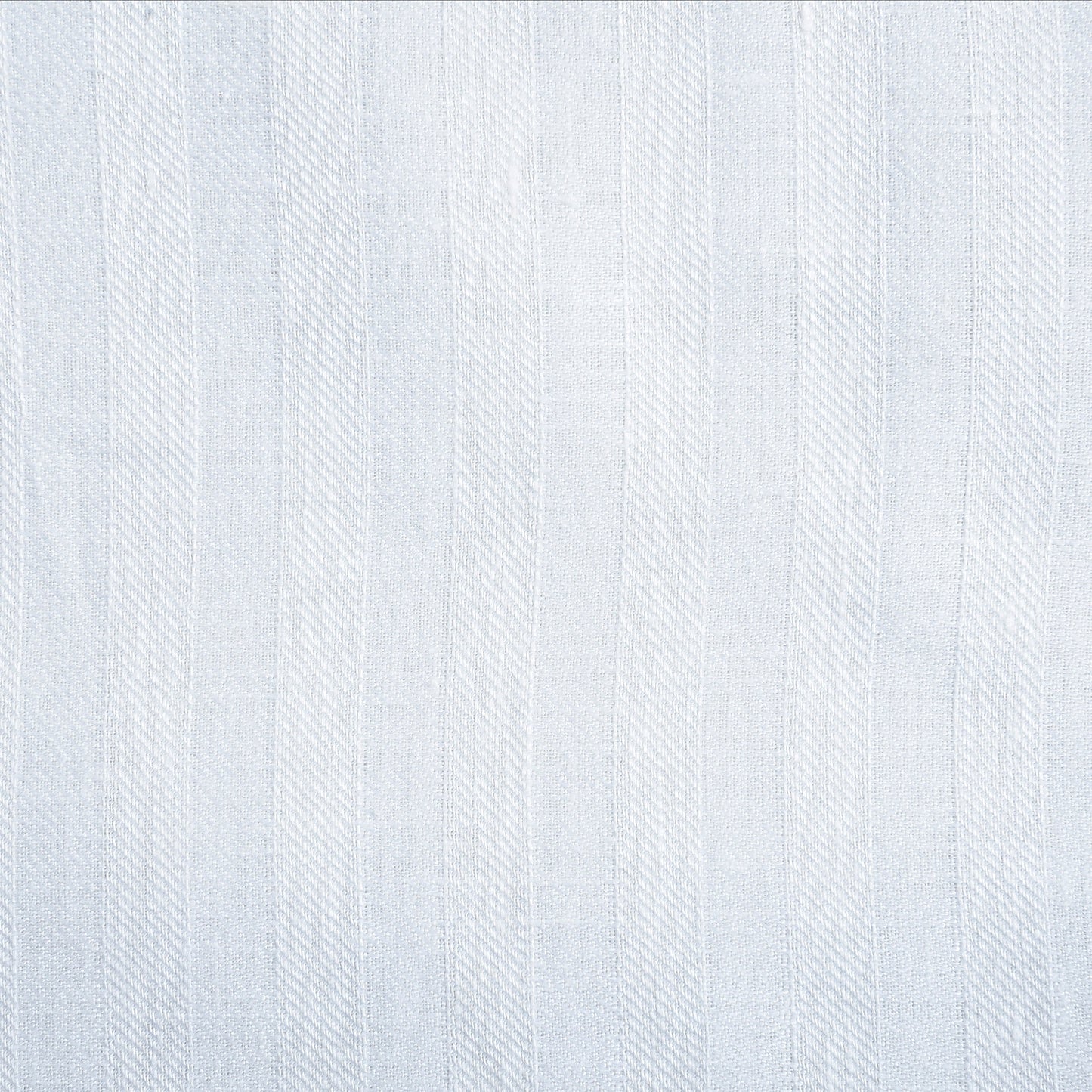 Close up of the custom linen shirt for men in white with wide stripes by Luxire Clothing 2