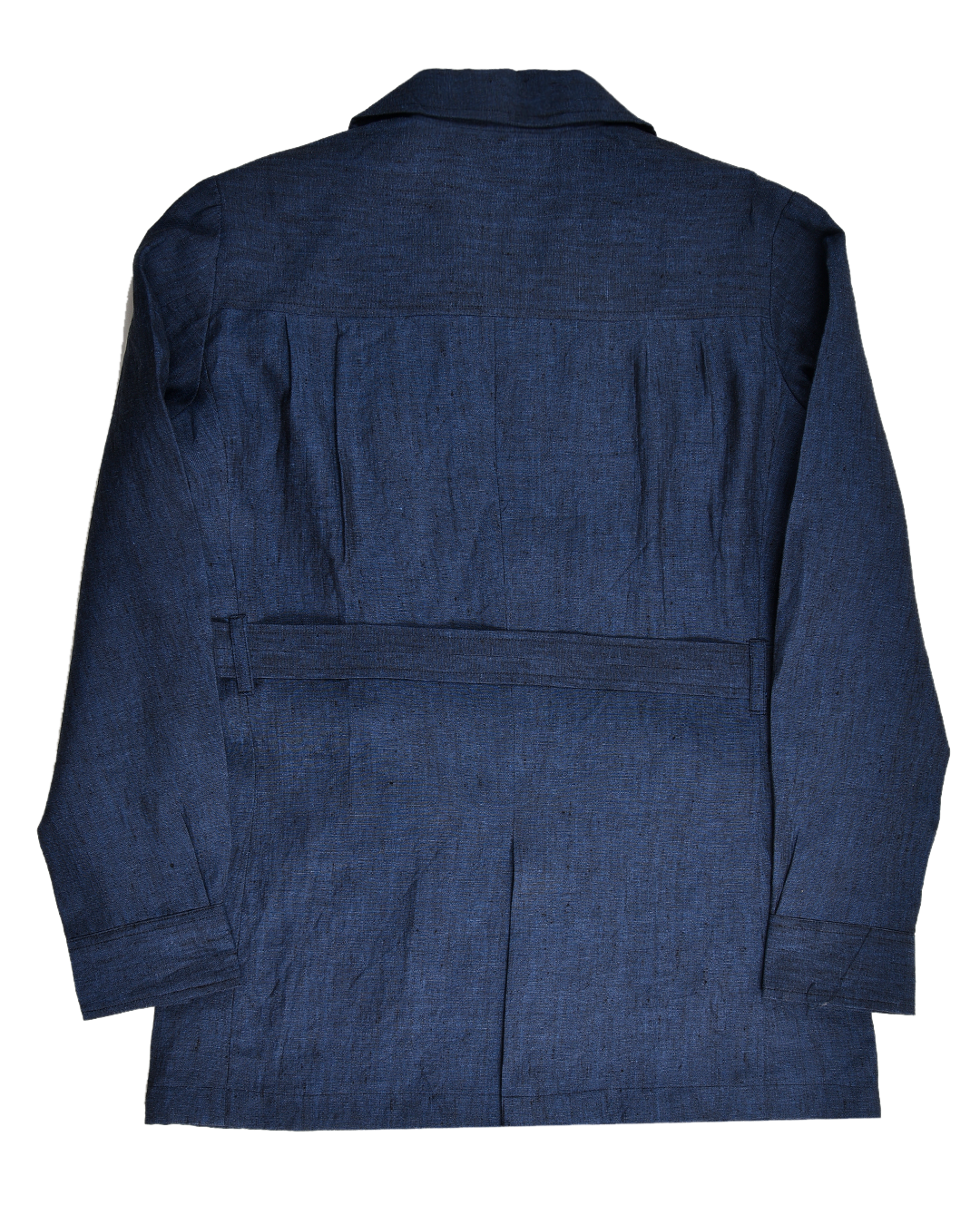 Safari Jacket in Linen Dark Indigo - 13