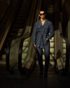 Safari Jacket in Linen Dark Indigo