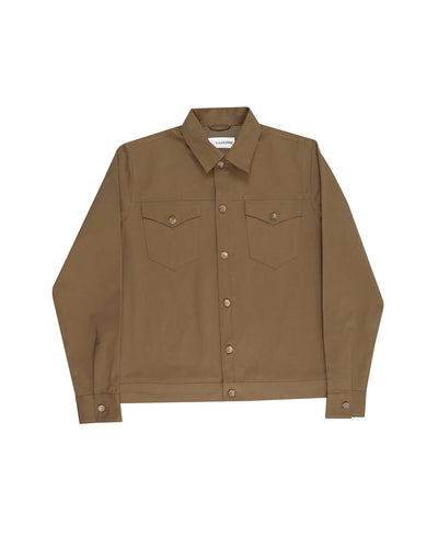Khaki Twill Shirt Jacket