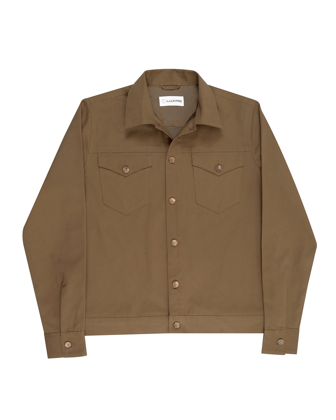 Khaki Twill Shirt Jacket - 3