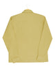 Back of the twill shirt jacket for men by Luxire in mellow mustard