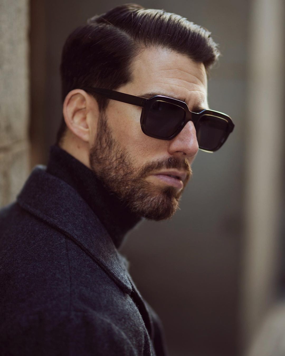 Shirt Jacket in Charcoal Grey Wool - 6
