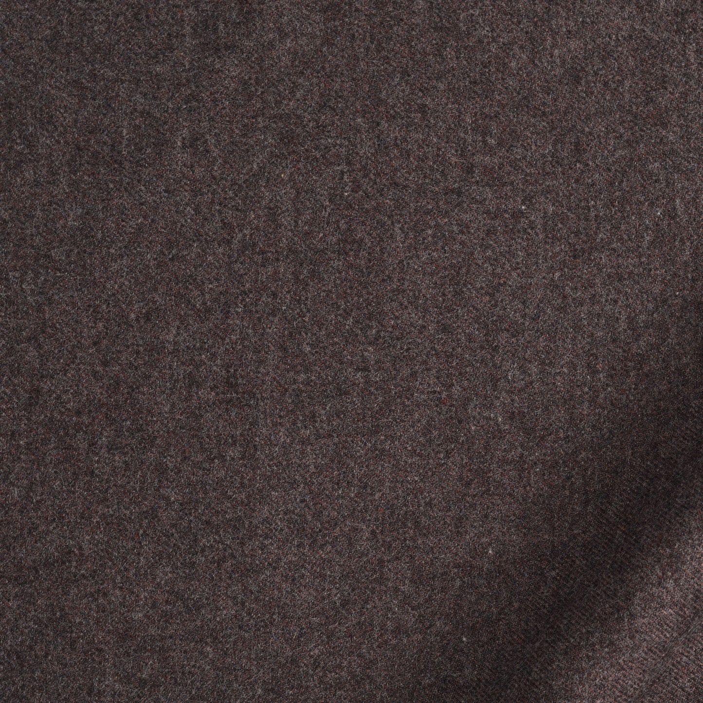 Close up of wool flannel vest for men by Luxire in mahagony brown