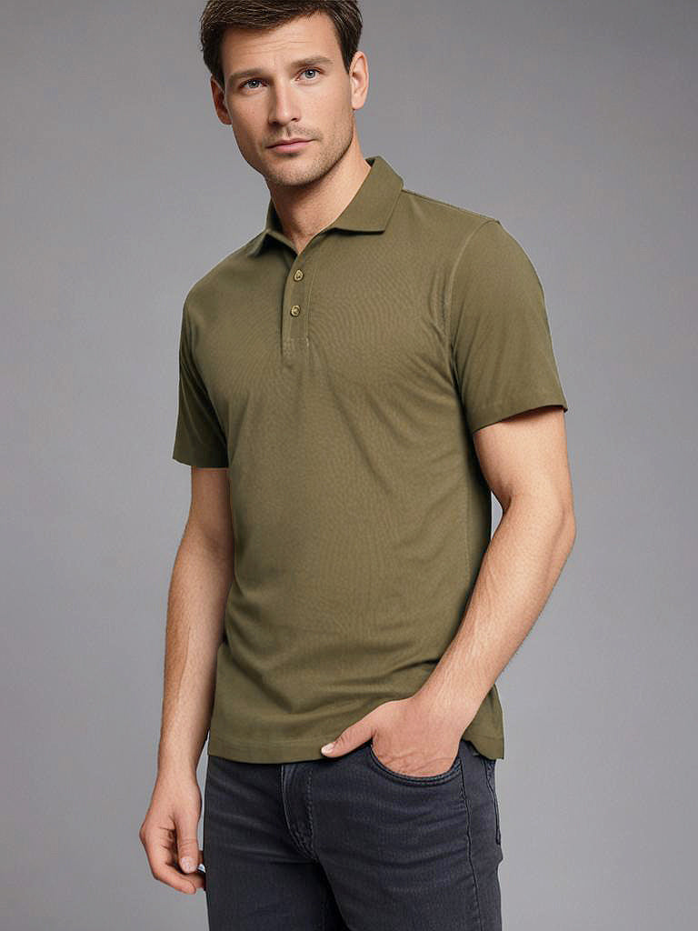 EZS Aria Olive Polo