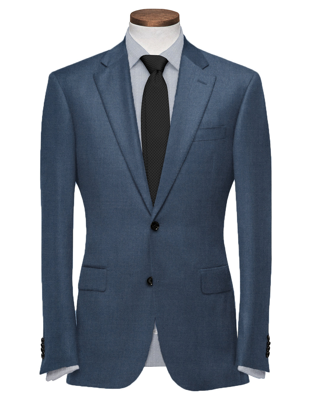 Dugdale Blueish Grey Wool Flannel Suit