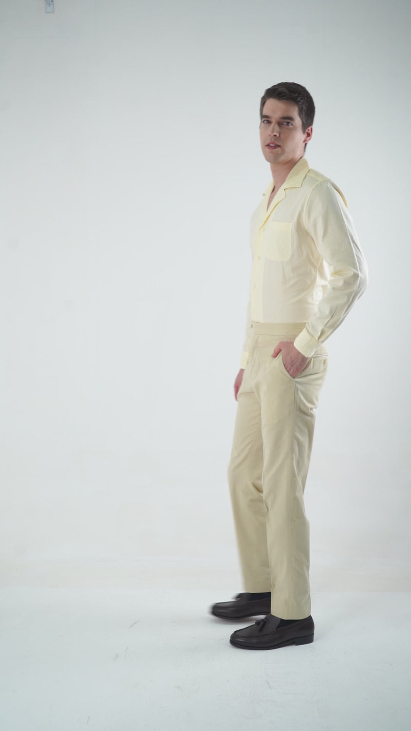 Light Khaki Cotton Dress Pant