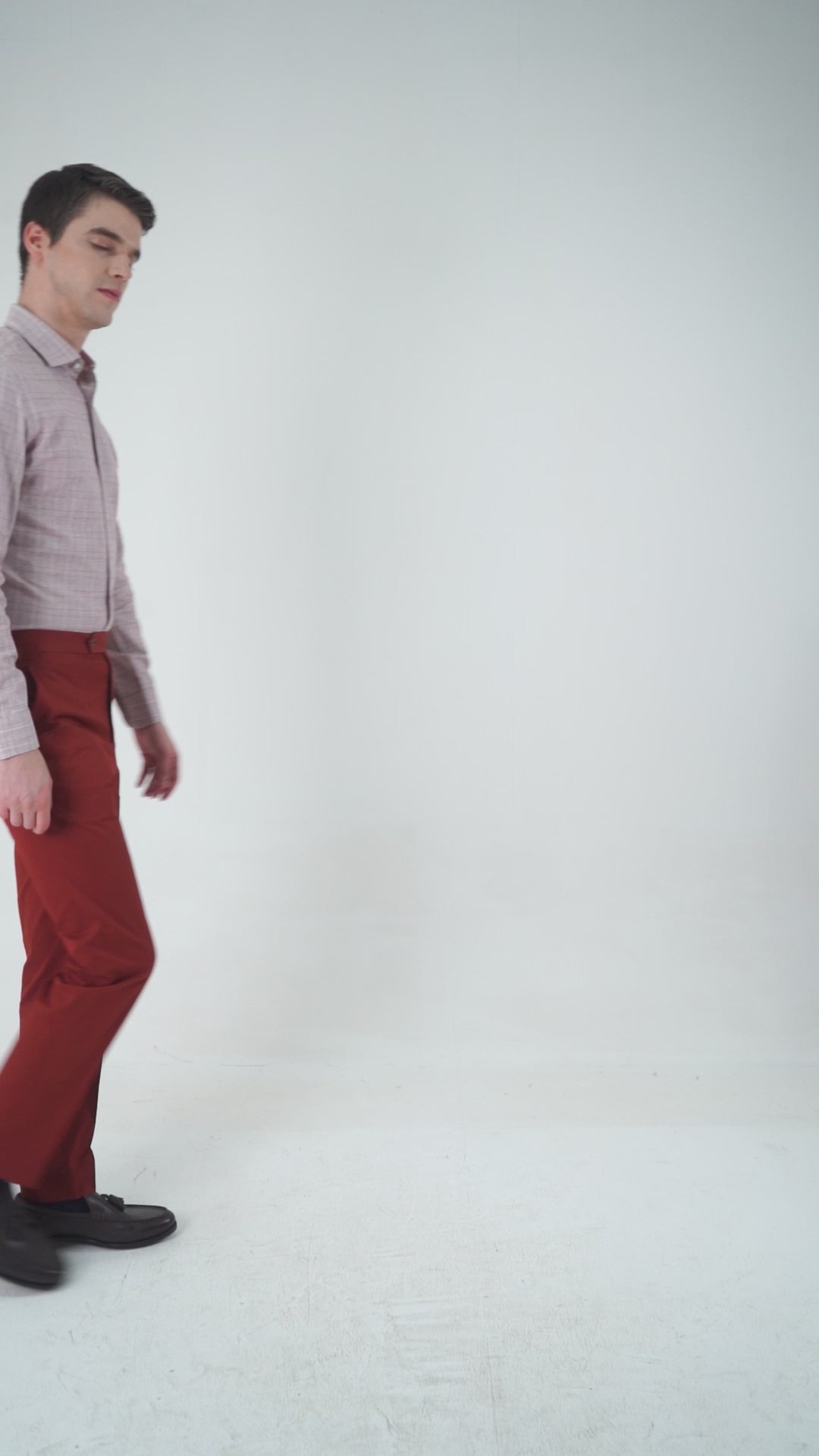 Maroon Prince Of Wales Checks Shirt