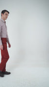 Maroon Prince Of Wales Checks Shirt