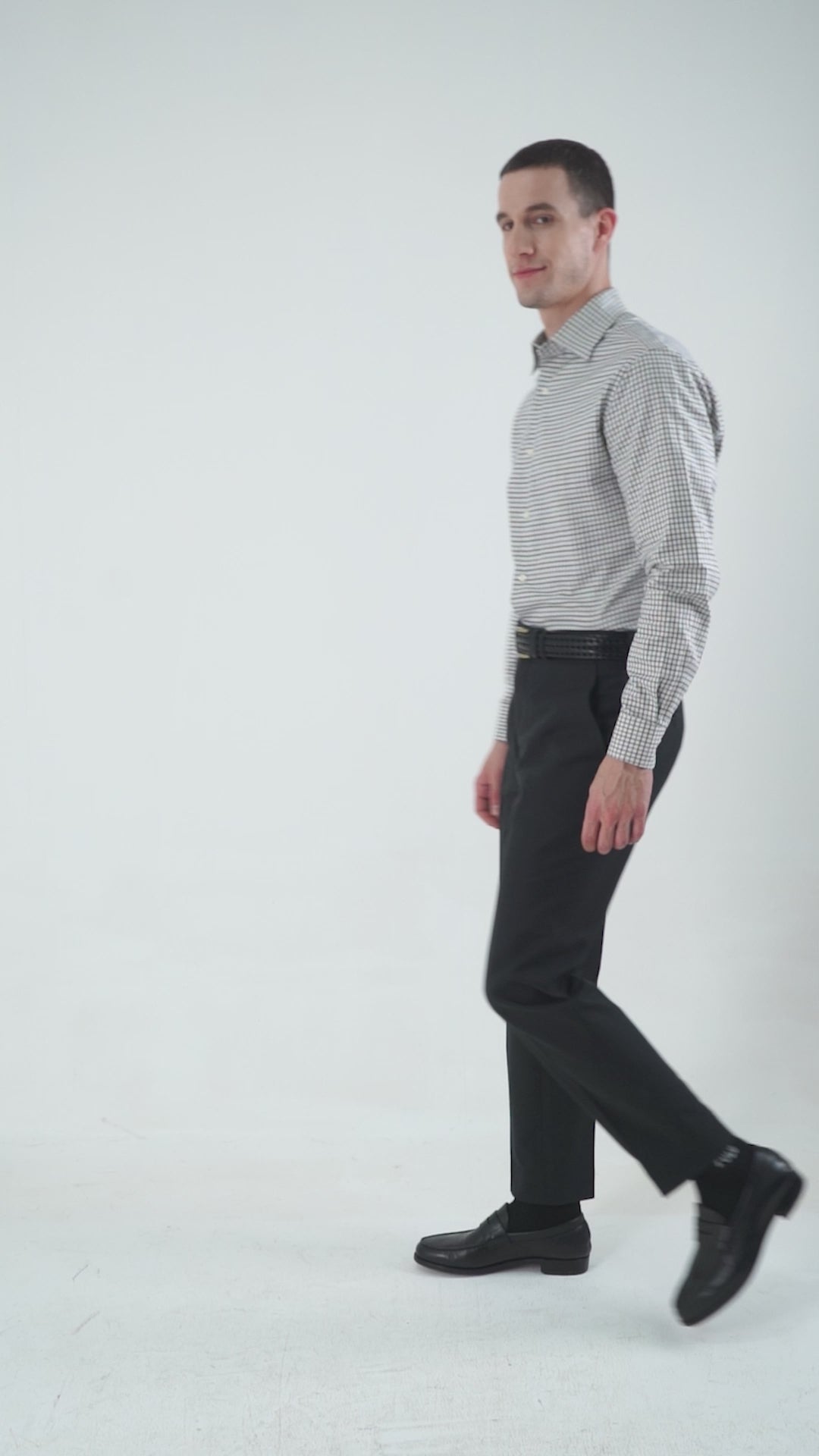 Brown Blue Tattersall Checks Twill Flannel