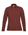 EZS Aria Rust Long Sleeve Polo