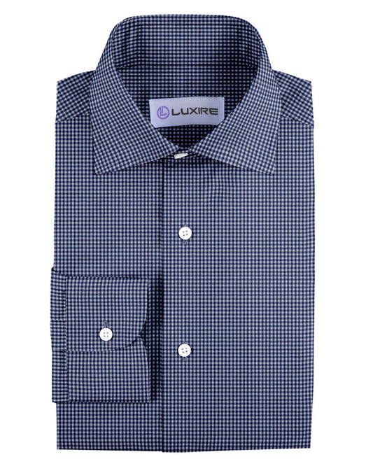 Oxford Blue Gingham Checks