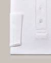 EZS Aria White Long Sleeve Polo