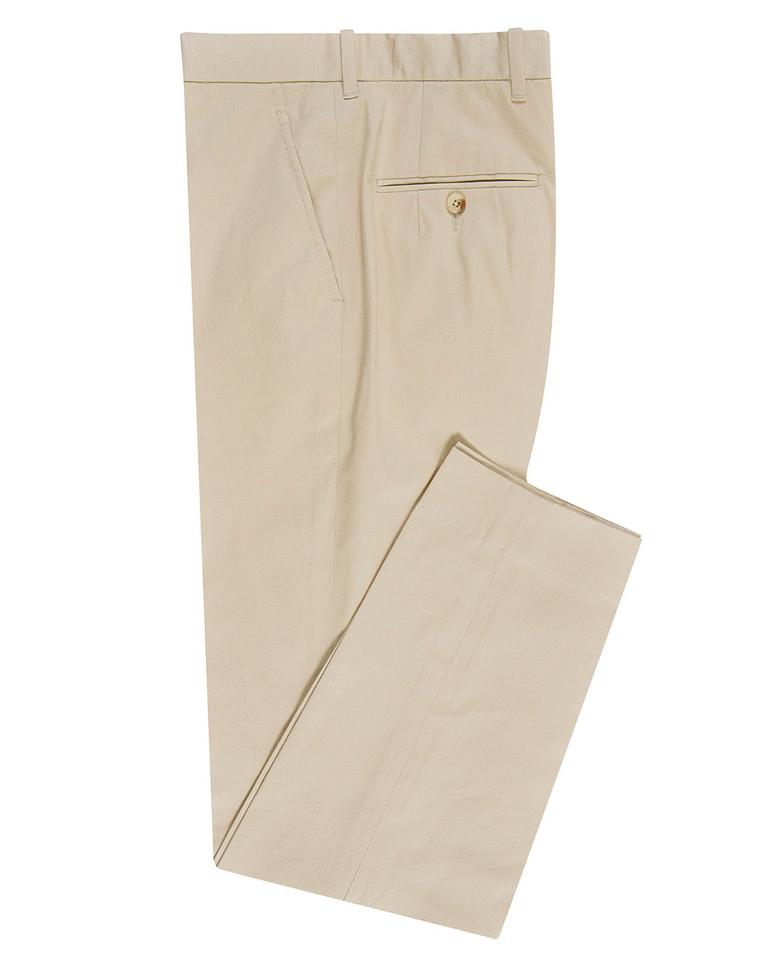 Light Khaki Cotton Dress Pant - 1