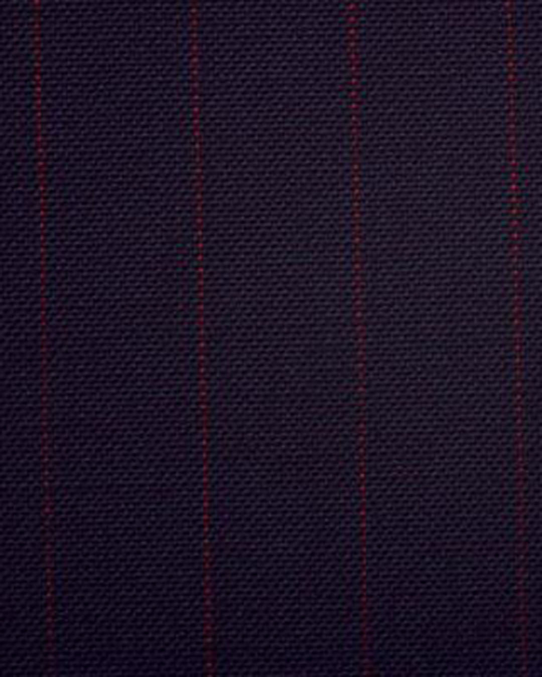 Dugdale Fine Worsted - Navy with Red Pin Stripe Jacket - 2