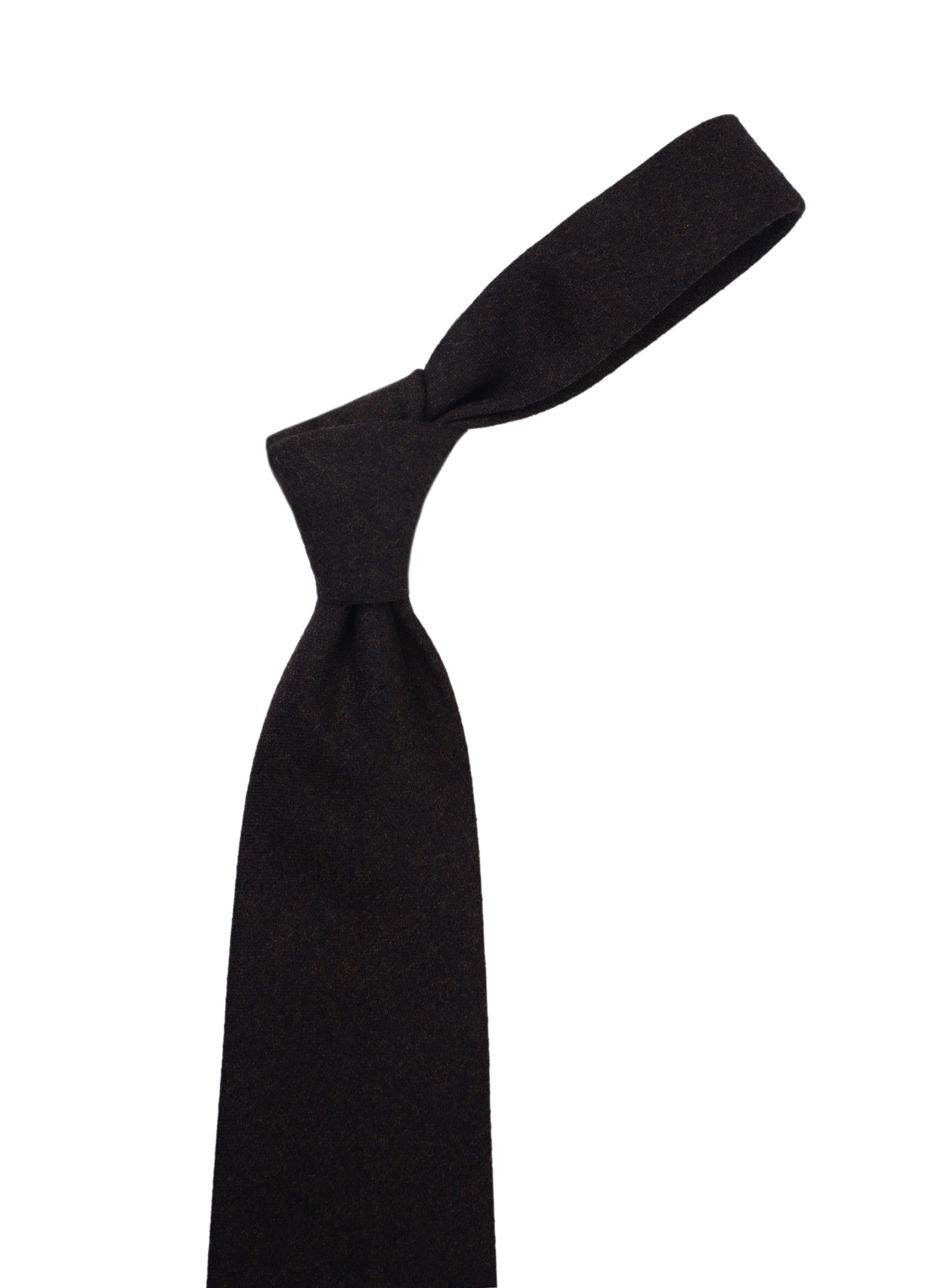 Dark Chocolate Brown Flannel Tie (43063345160)