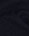 Dark Navy Textured Wool Topcoat