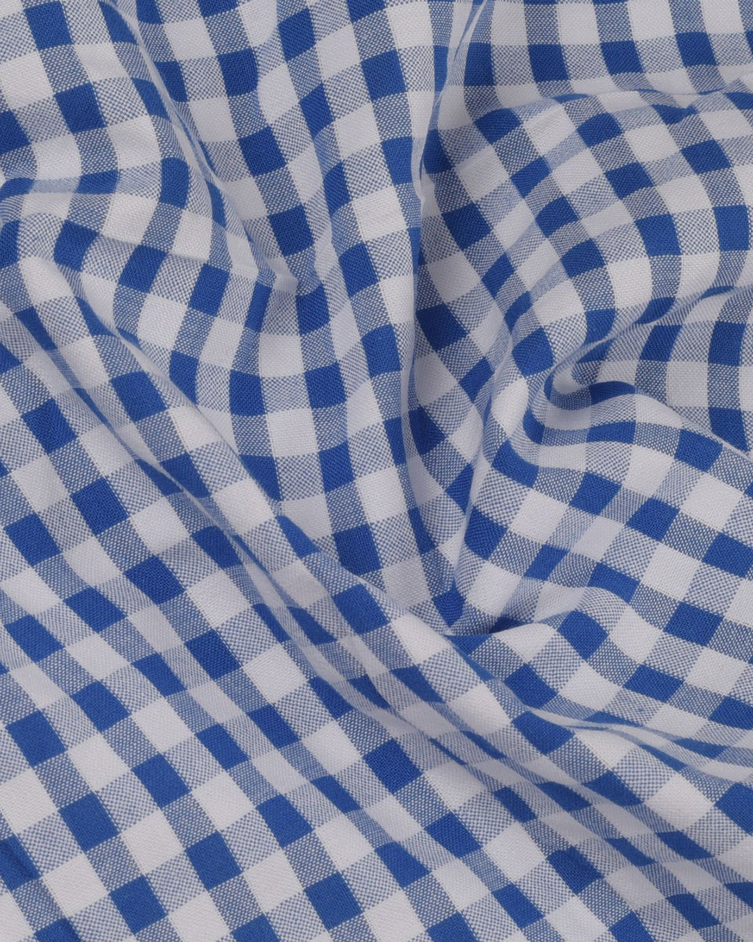 Blue White Gingham Checks