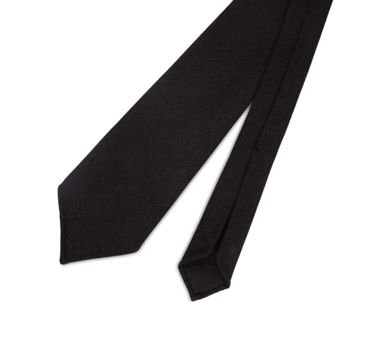 Dark Chocolate Brown Flannel Tie (43063345160)
