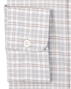 Zegna: Light Grey Pow Checks