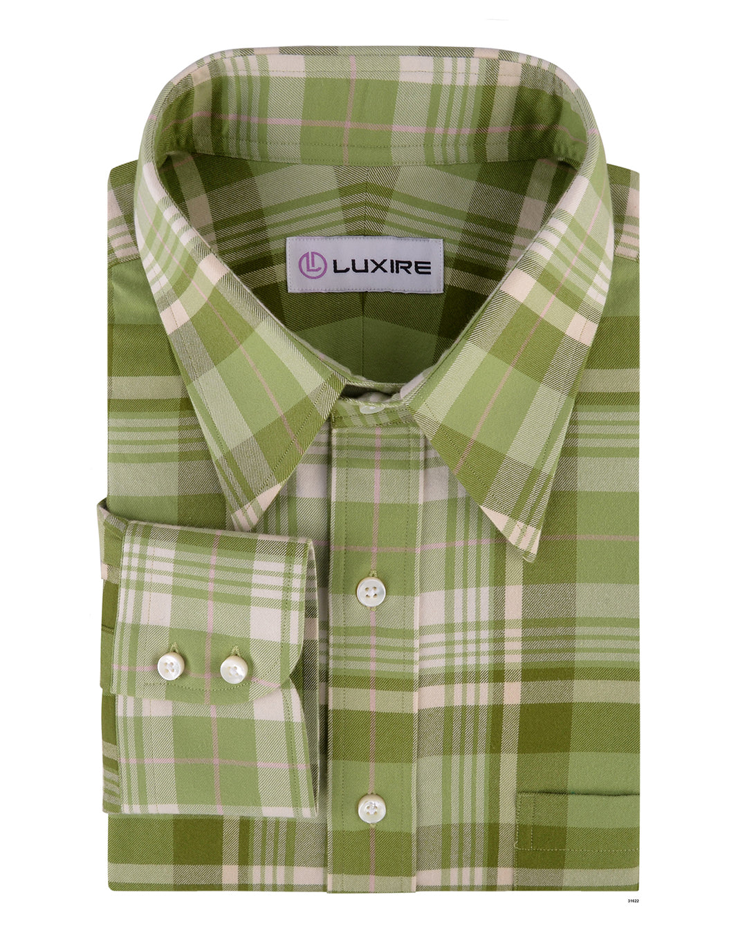 Twill Tartan Checks - Olive Green - 1