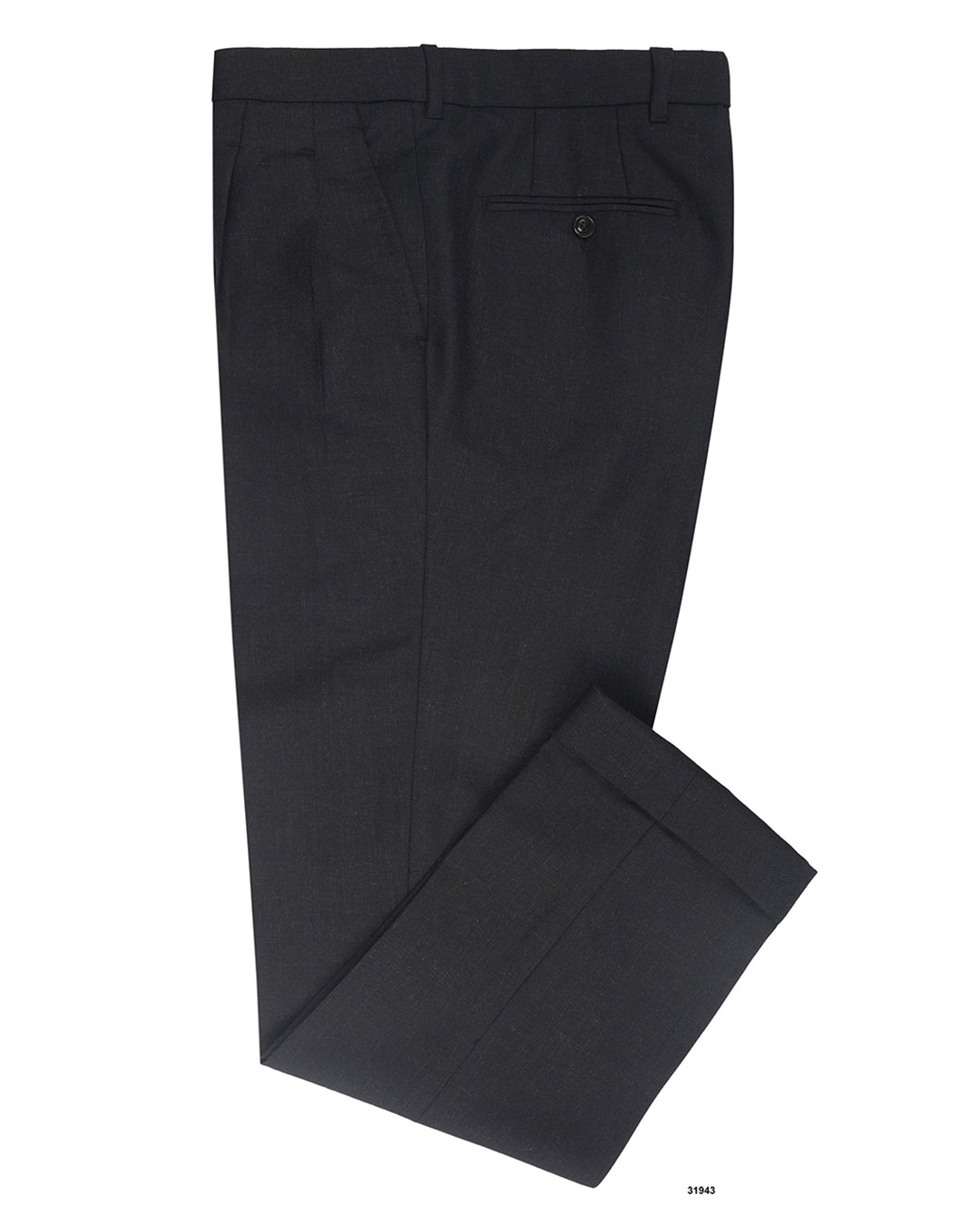 Dugdale Fine Worsted Pant- Charcoal Plain