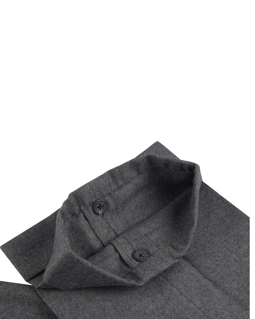 Minnis Mid Grey Wool Flannel Pant - 6