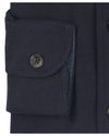 Dark Navy Flannel Work Shirt