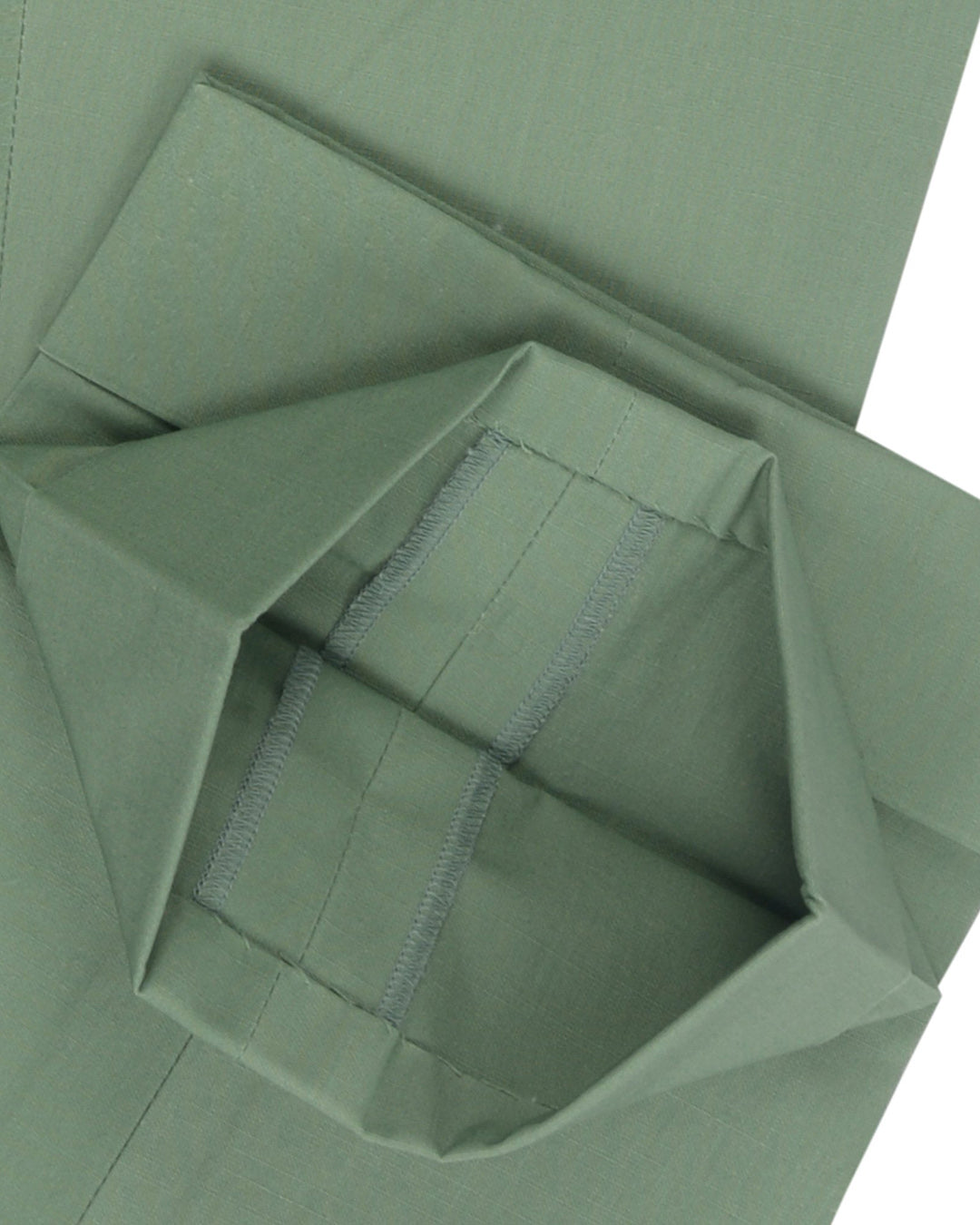 Chino: Green Slub Chambray - 5