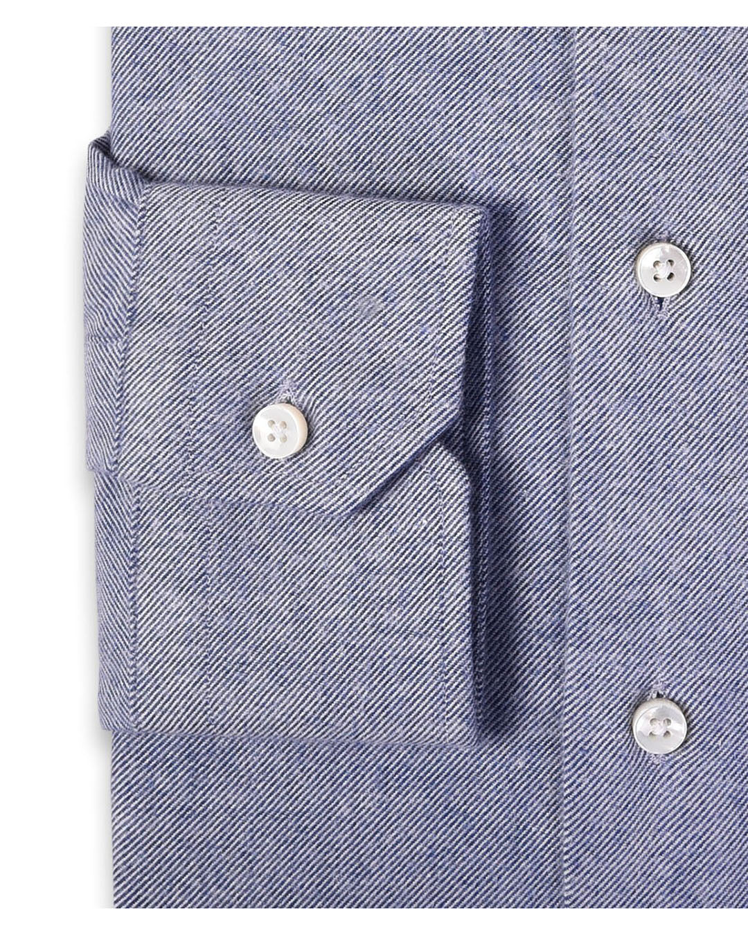 Blue Twill Flannel Shirt - 3