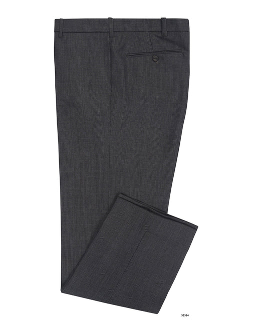 Dugdale Fine Worsted - Grey Prince of Wales Pant