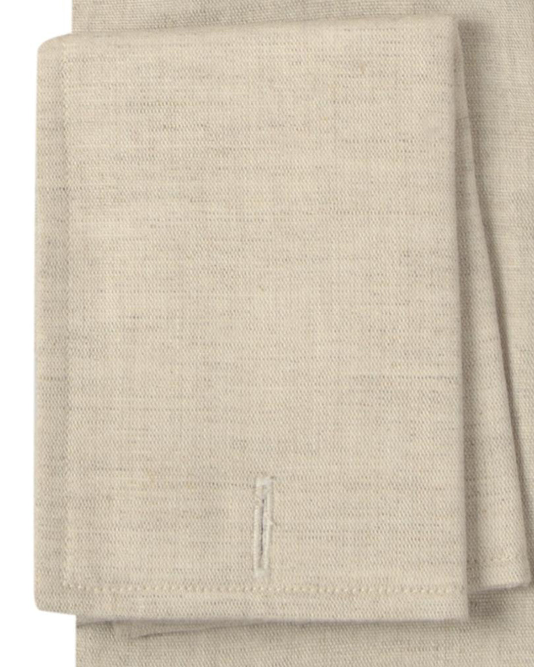 Linen Cotton: Ecru Plain - 3