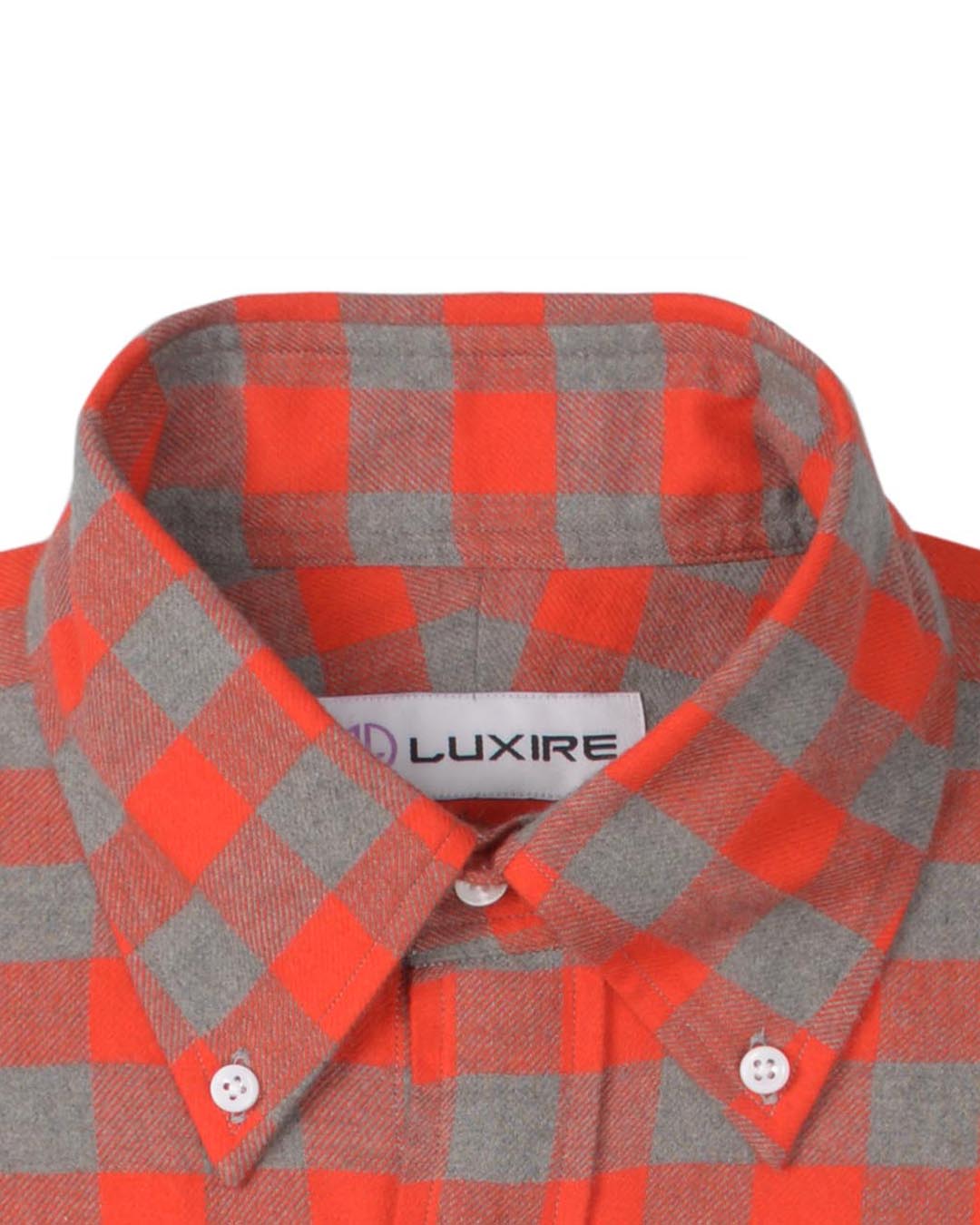 Orange Grey Big Gingham - 2