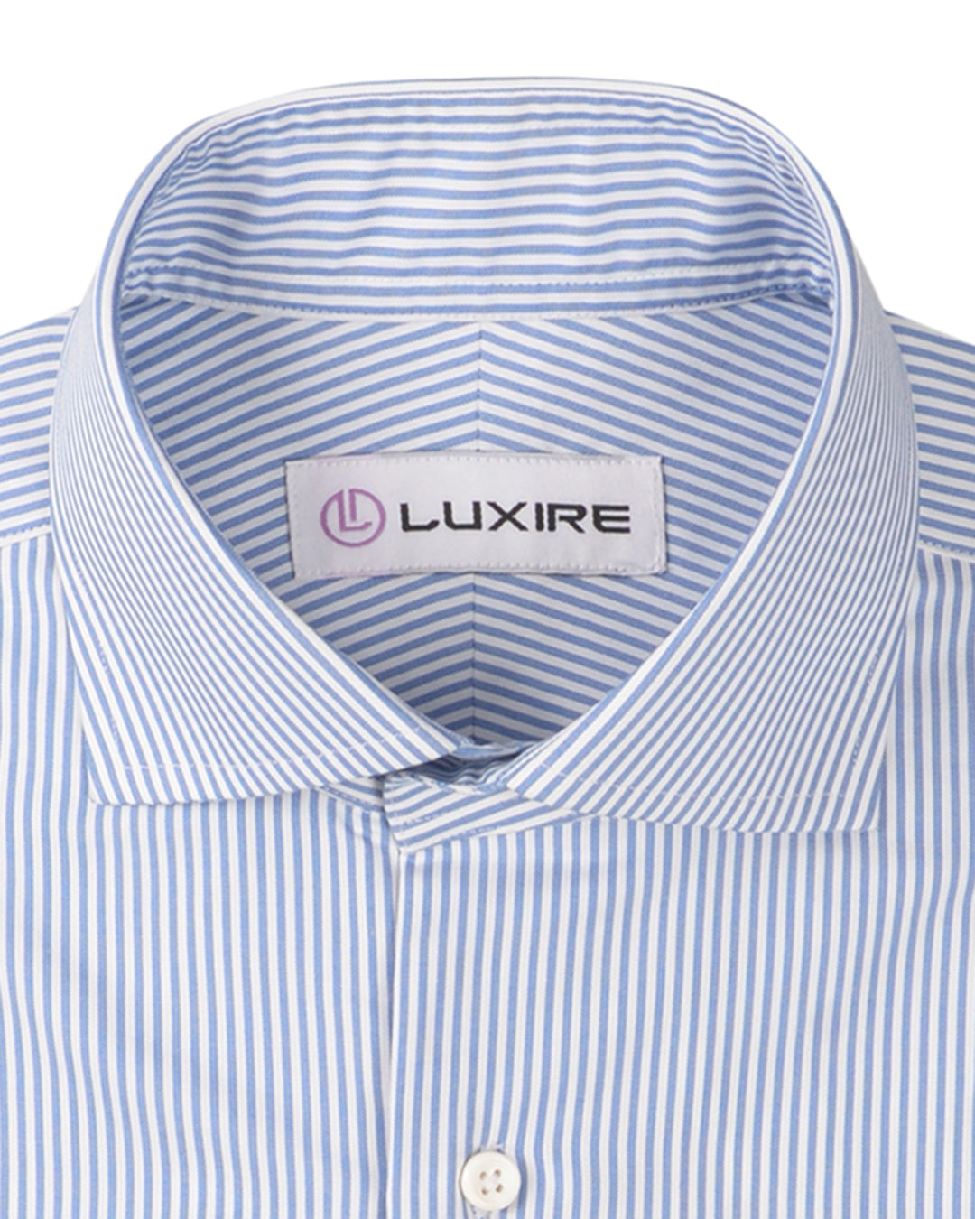 Blue Dress Stripes on White - 2