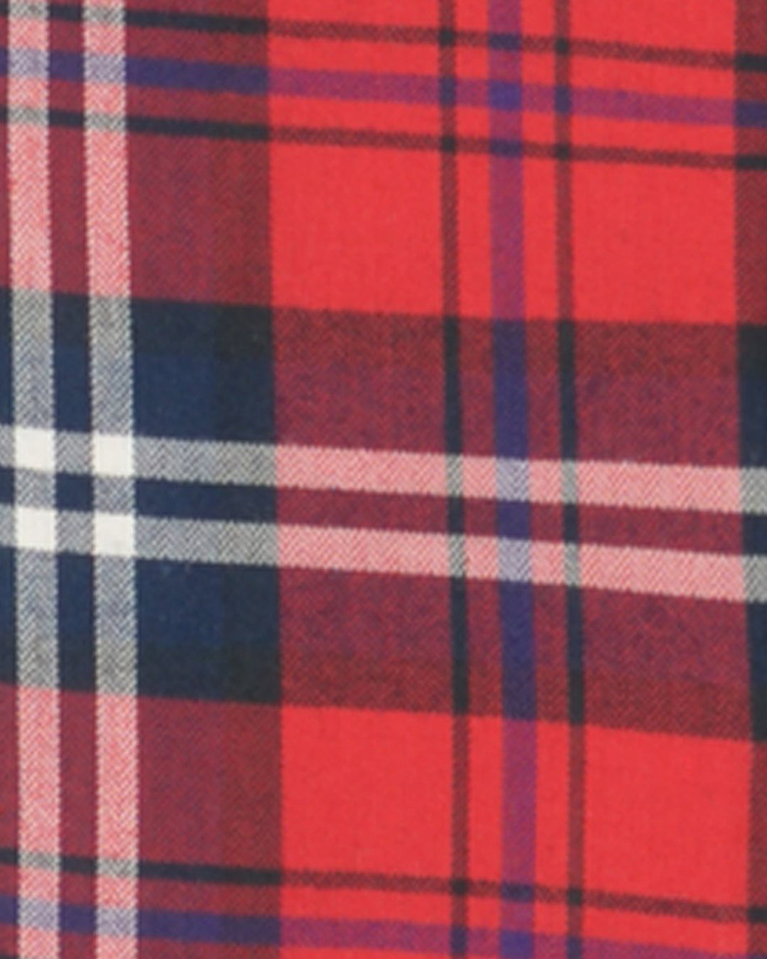 Red Navy Plaid Herringbone - 3