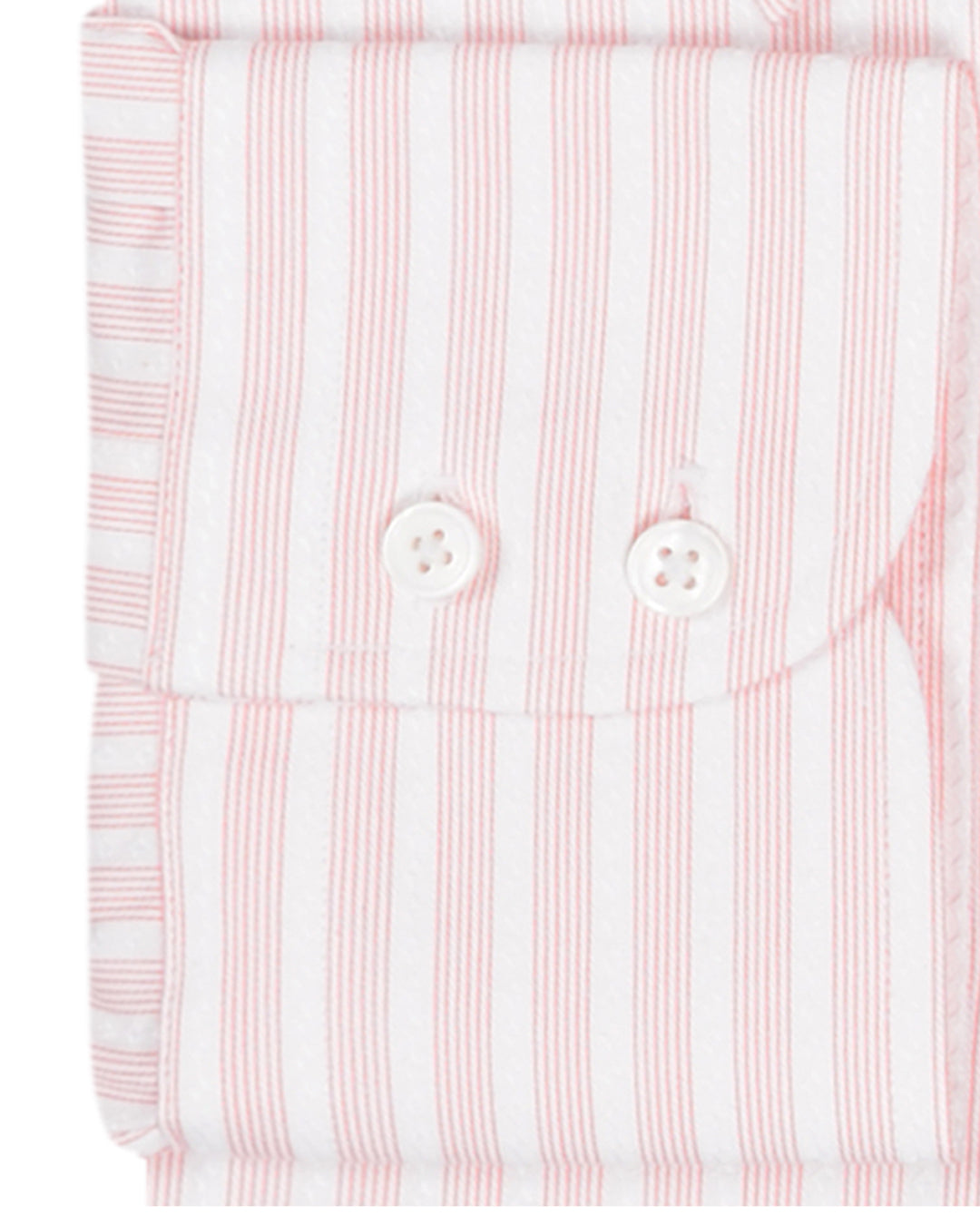 Pink Stripes on Textured White - 3