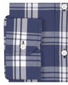 Navy Grey Casual Checks