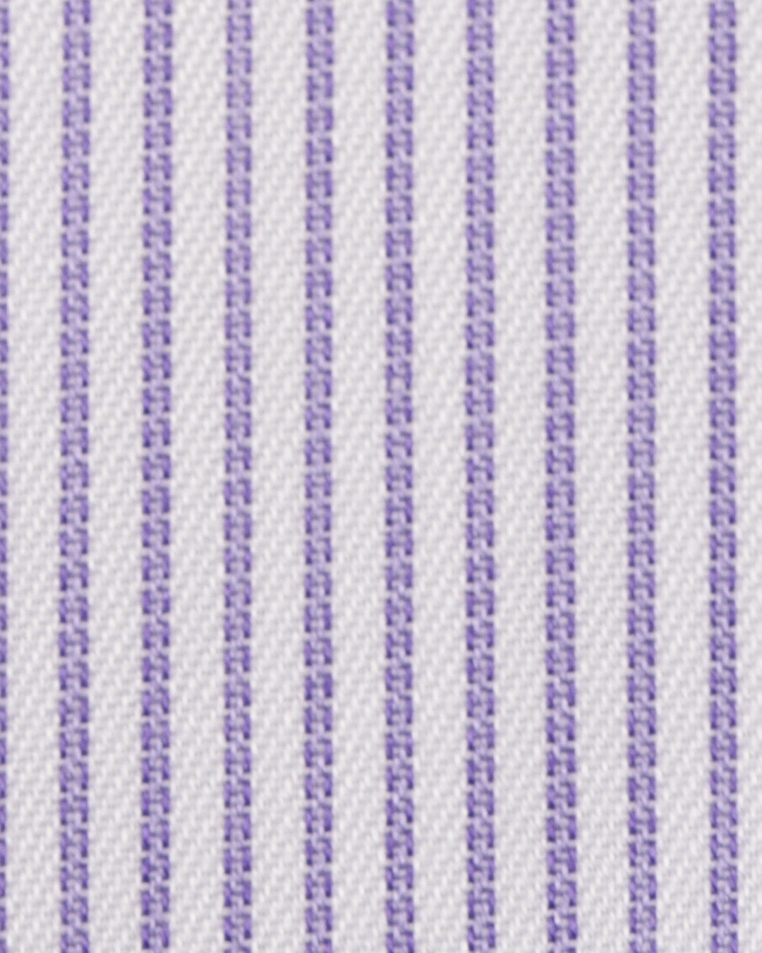 Purple Pin Stripes On White Shirt - 5