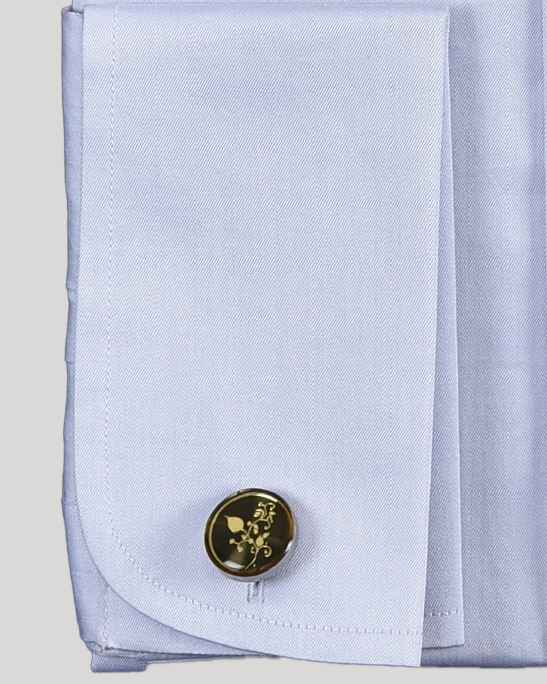 Zambiati 140/2 Powder Blue Twill Shirt - 3
