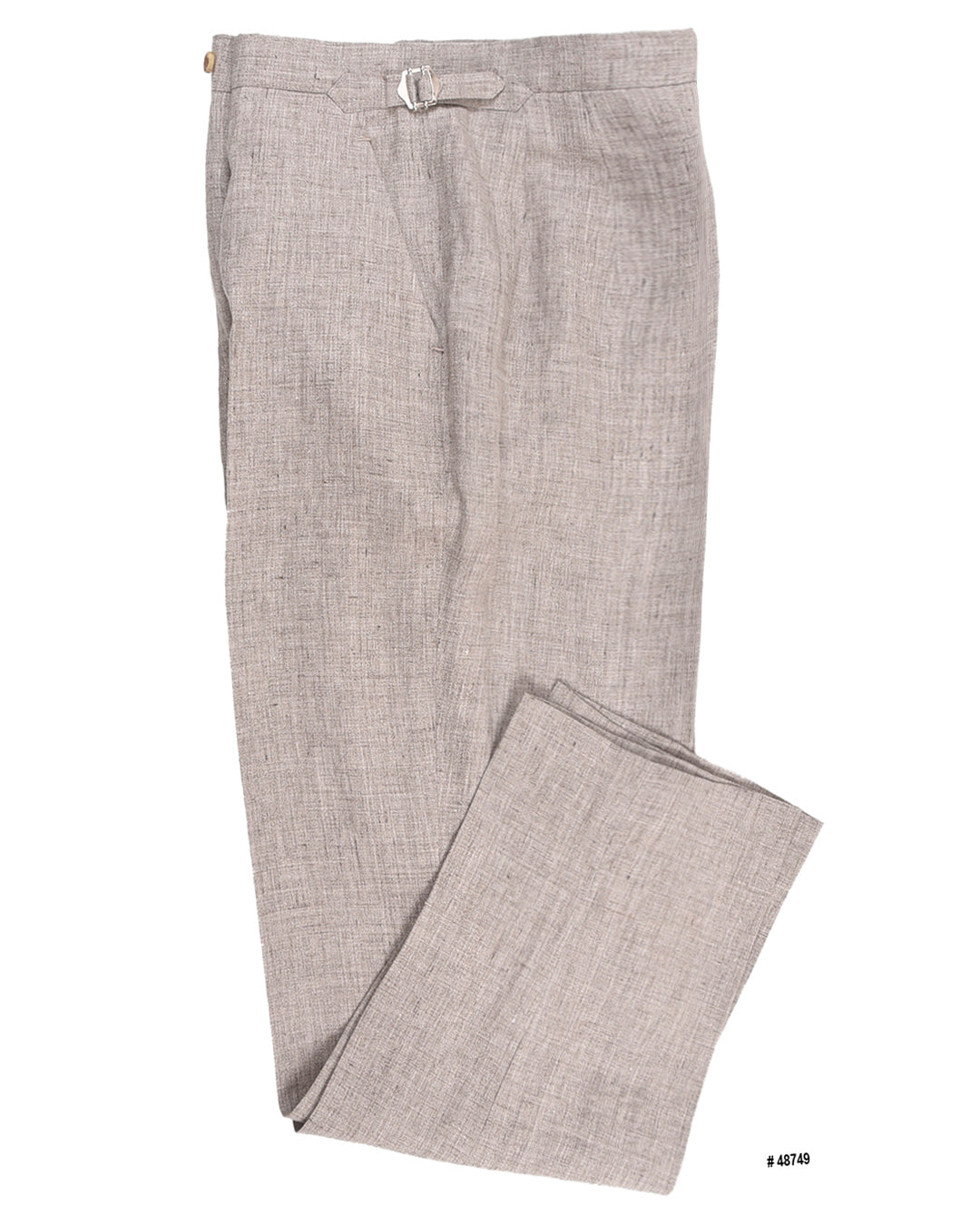 Solbiati Light Brown Linen Dress Pant - 1